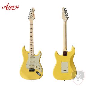 Aiersi ST12-Plus-Y stratocaster elektromos gitár, sárga 