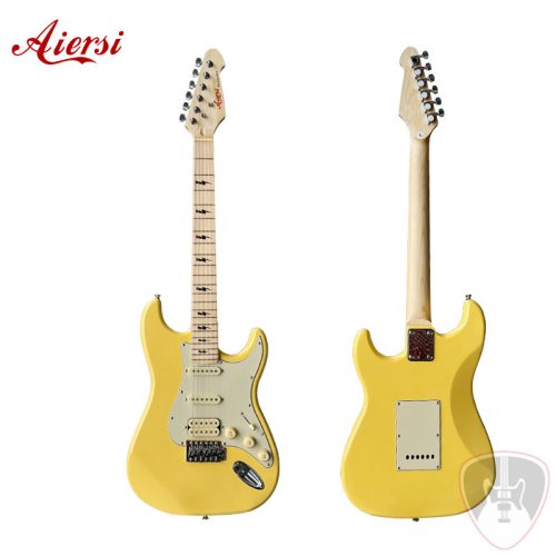 Aiersi ST12-Plus-Y stratocaster elektromos gitár, sárga 