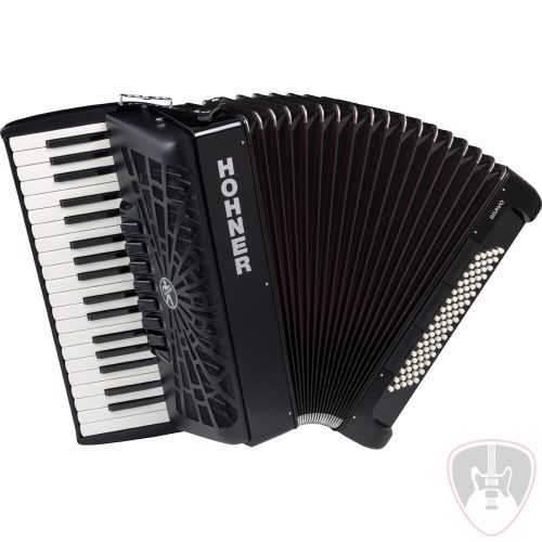 HOHNER BRAVO III 80 Black Billentyűsharmonika puhatokkal