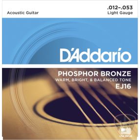 D'Addario EJ16 Phosphor Bronze, 012-053