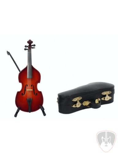 Miniatűr nagybőgő állvánnyal, díszdobozban