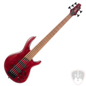   Co-B5-Element-OPBR  Cort elektromos basszusgitár, 5 húros, Bartolini Preamp, piros