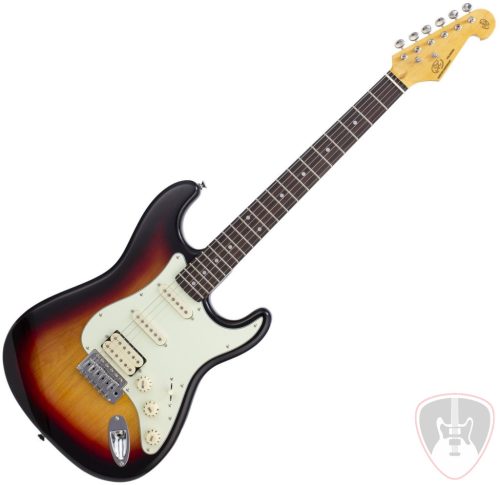  Predlzene vratenie SX SST62+ /HSS 3-Tone Sunburst Elektromos gitár