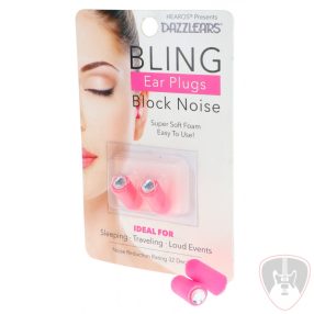 HEAROS DAZZLEARS Bling Ear Plugs Pink NRR 32dB 1 Pair