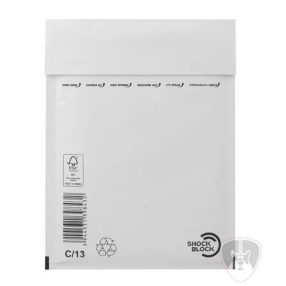   C13  Légpárnás boríték, 170x225 mm külméret, 150x215 mm belméret, VICTORIA PAPER, "W3", fehér 