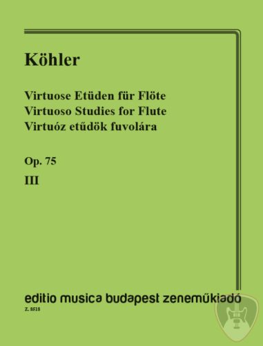 Köhler, Ernesto: Virtuóz etűdök fuvolára 3