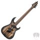 CORT ELEKTROMOS GITÁR, 7 HÚROS, PALE MOON ÉBEN FEDLAP, MULTI SCALE, NATÚR FEKETE BURST  Co-KX507MS Pale Moon-NBB