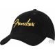 Fender Gold Spaghetti Logo Corduroy Sapka Black UNI