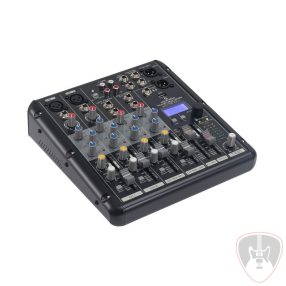   YOUMIX-202 MEDIA - 6-csatornás Professzionális keverő Media lejátszóval, BT és Digital Multi-Effekt funkció