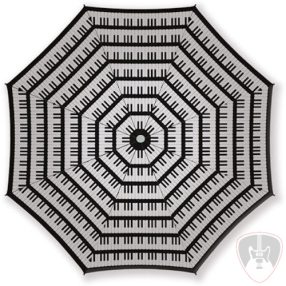 Vienna World esernyő, összecsukható billentyűs mintás