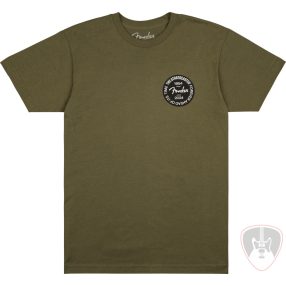 Fender Strat 70th Badge Tee, Olive