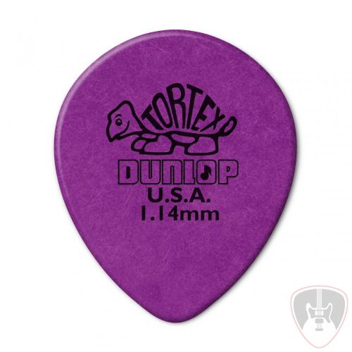 Dunlop 413R114 TORTEX TEAR DROP pengető 1,14mm 