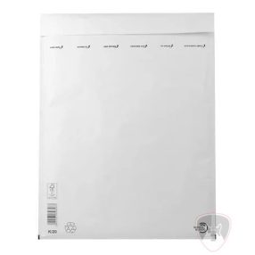   K20  Légpárnás boríték, 370x480 mm külméret, 350x470 mm belméret, VICTORIA PAPER, "W10", fehér 