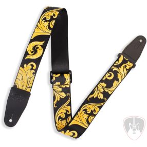 Levys MNSP2-001 Textil gitár heveder Black/Gold