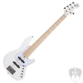   Cort elektromos basszusgitár, 5 húros, prémium tokkal, fehér  Co-NJS5-WHT with bag