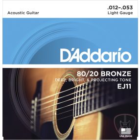 D'Addario EJ11 80/20 Bronze, 012-053