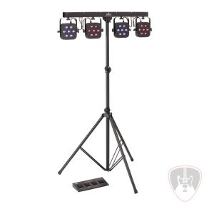  Soundsation 4LEDKIT-DJ - 7x3W Tricolor LED-es 4-PAR világítás szett