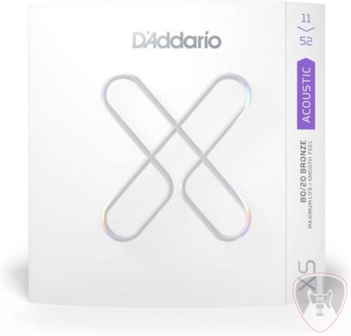 D'Addario XS 80/20 Bronze 11-52 Custom Light akusztikus gitár húr szett
