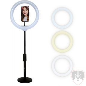Veles-X Desktop Ring Light, kör selfie lámpa
