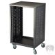 SRACK-100 16UW - 16 tároló egységes rack szekrény kerekekkel felszerelve