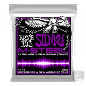 Ernie Ball 2920 M-Steel Power Slinky 11-48 húrkészlet