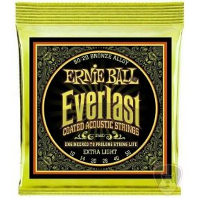   Ernie Ball 2560 Everlast Coated 80/20 Bronze 10-50 húrkészlet