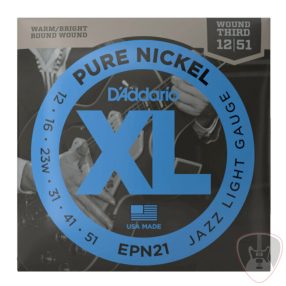 D'addario EPN21 Pure Nickel 12-51 Jazz Light