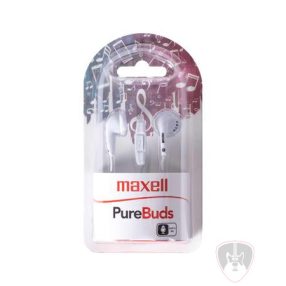   MAXELL "PureBuds", fehér fülhallgató, mikrofonnal