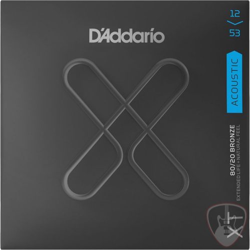 D'Addario XT 80/20 Bronze Coated 12-53 akusztikus gitár húr szett