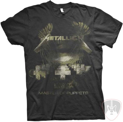 Metallica Ing Master of Puppets Distressed Unisex Black XL