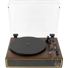   Latone Retro Record Player with Dust Cover Brown Lemezjátszó 