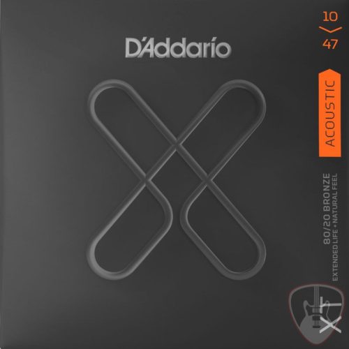 D'Addario XT 80/20 Bronze Coated 10-47 akusztikus gitár húr szett