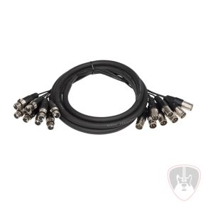   CBLMLT8-03 - 3 méteres szerelt adapterkábel, multi-core 8 csatlakozóval