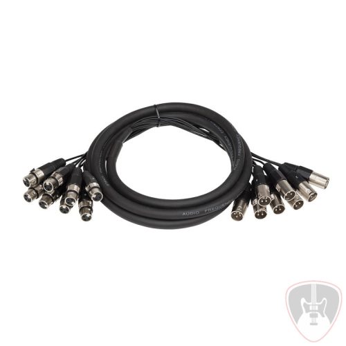 CBLMLT8-03 - 3 méteres szerelt adapterkábel, multi-core 8 csatlakozóval