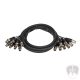 CBLMLT8-03 - 3 méteres szerelt adapterkábel, multi-core 8 csatlakozóval