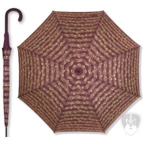 Vienna World esernyő, sétapálcás, kottamintás bordó 