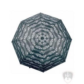 Fekete, kotta mintás összecsukható esernyő