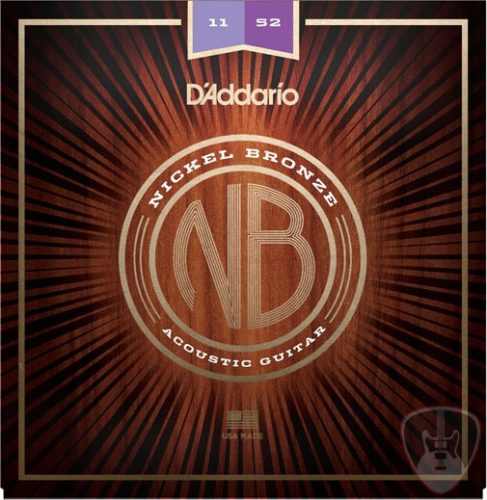 D'Addario NB1152 Nickel Bronze akusztikusgitár-húr, 11-52