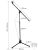 Veston mikrofonállvány három láb, gémes