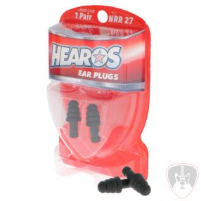 HEAROS Rock N Roll Series Ear Plugs Black NRR 27dB 1 Pair