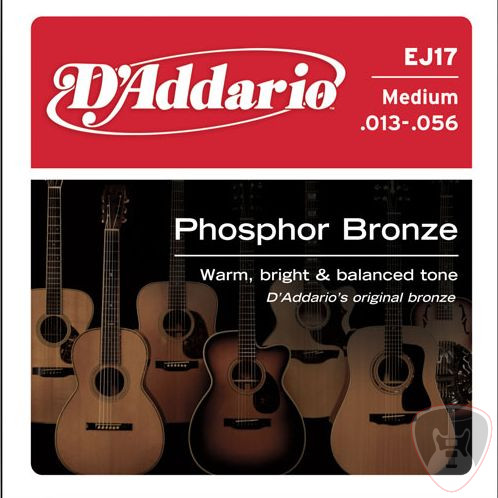 D'Addario EJ17 Phosphor Bronze, 013-056