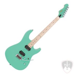 Vintage V6M24VG elektromos gitár zöld