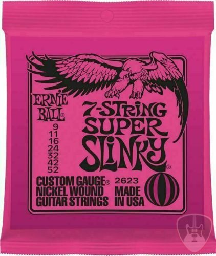 Ernie Ball 2623 Nickel Wound 7 Super Slinky 9-52 7 húros húrkészlet