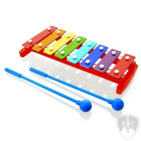   APG-8P - 8 hangos gyermek  xilofon, Glockenspiel with beaters