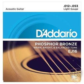 EJ11 - 80/20 Bronze Acoustic Guitar Strings, Light, 12-53