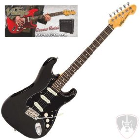   VINTAGE V60 Coaster elektromos gitár szett - Boulevard Black