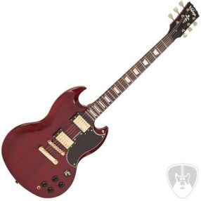 Vintage VS6CG elektromos gitár Cherry Red