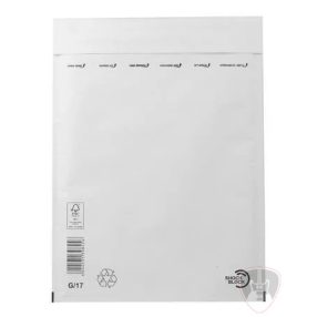   G17  Légpárnás boríték, 250x350 mm külméret, 225x340 mm belméret, A4+, VICTORIA PAPER, "W7", fehér 