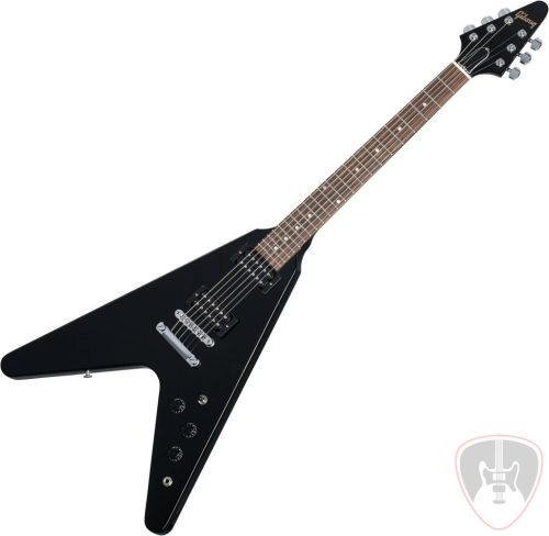 Gibson 80s Flying V Ebony Elektromos gitár 