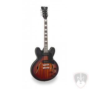   SOUNDSATION JAZZ-ROOT P VSB - Double cutaway félakusztikus gitár single coil hangszedőkkel